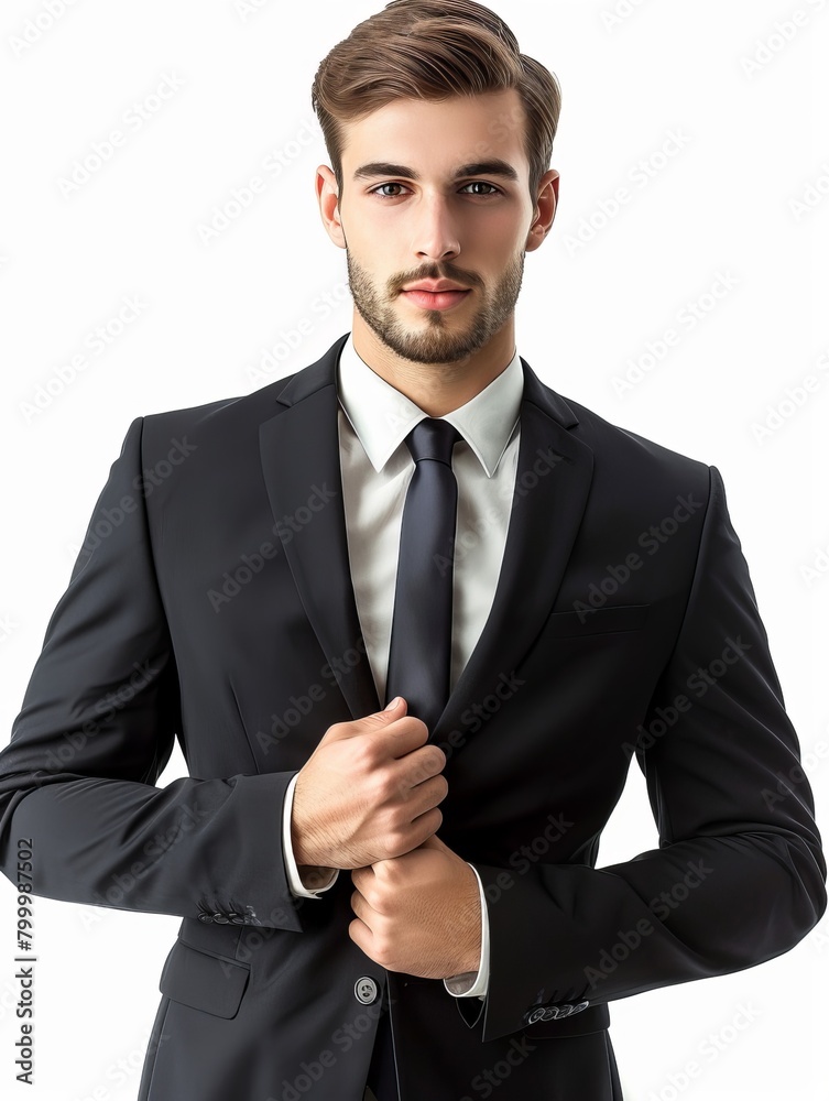 Portrait of a man in a black suit Portrait of a man in a black suit