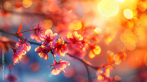 Bright background photo art spring beautiful nature.  © khan