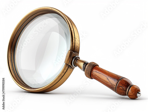 antique magnifying glass photo