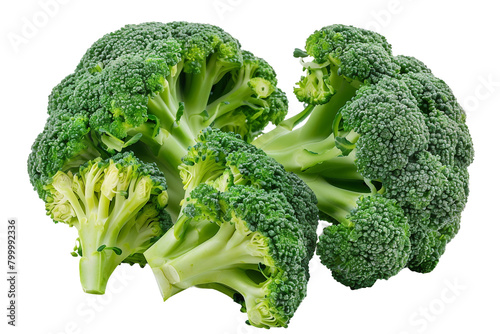 Broccoli Vegetable On Transparent Background.