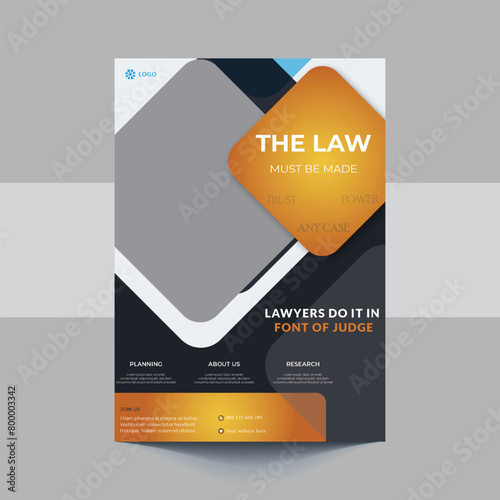 Legal Corporate Law Firm Business Flyer poster leaflet Template design. Law Firm Flyer Template, Legal Services Flyer, Consultancy Flyer.