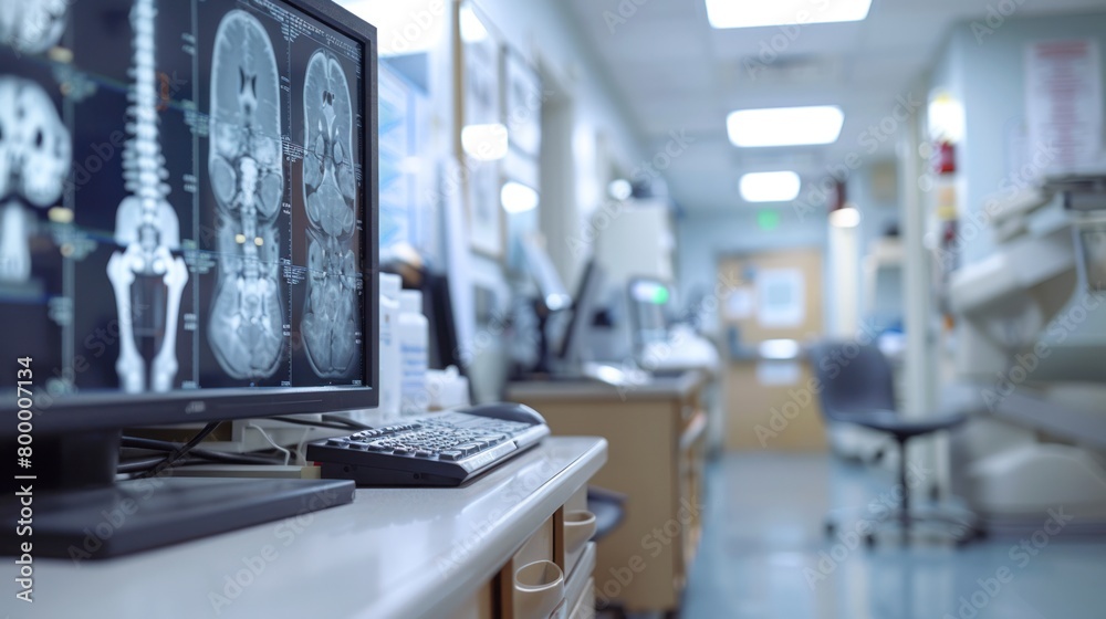 Φωτογραφία A female doctor who is an orthopedic specialist, Dufim X-ray Gym, is happy to serve you