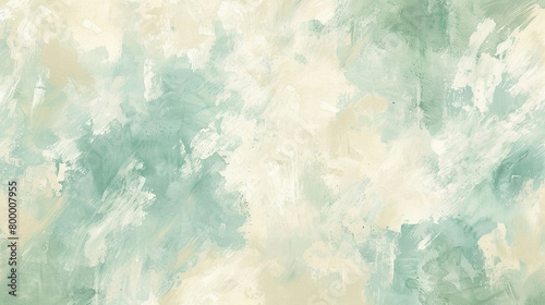 Soothing seafoam and beige gouache wallpaper designed for contemporary calmness.