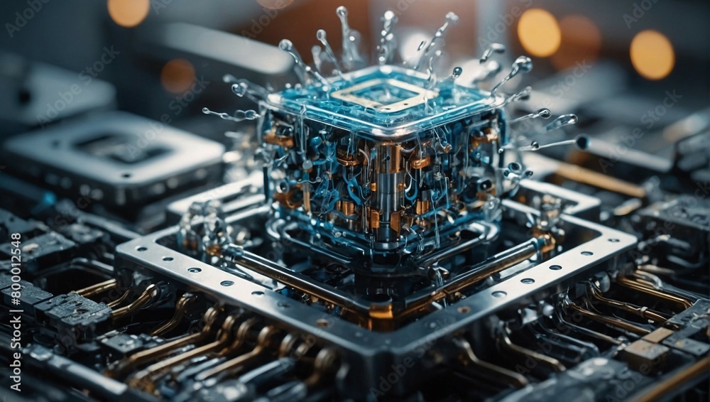 innovative water liquid cooling of a new generation computer processor ...