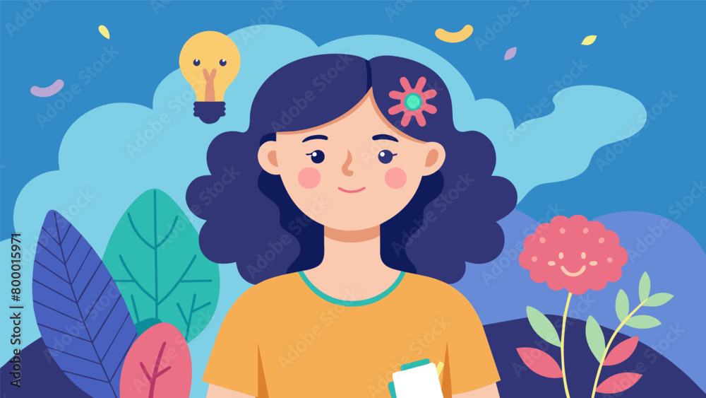 A writerdirector with dyspraxia tells a heartwarming tale of friendship and selfdiscovery through the eyes of a young woman navigating a world that is. Vector illustration A writerdirector with dyspraxia tells a heartwarming tale of friendship and selfdiscovery through the eyes of a young woman navigating a world that is. Vector illustration