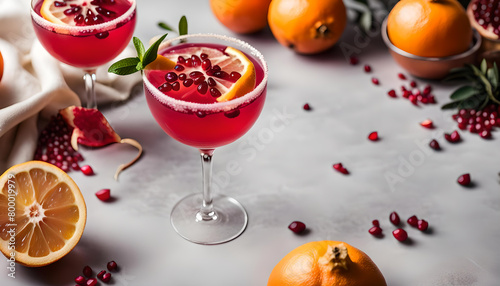 citrus and pomegranate cocktail © Kubista