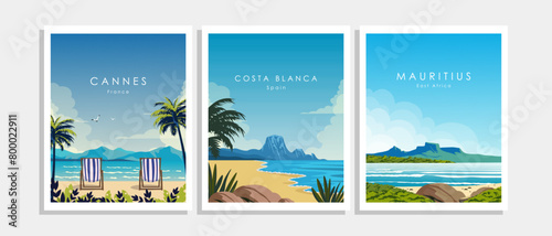 Collection of posters for the wall, tourism, postcards, covers