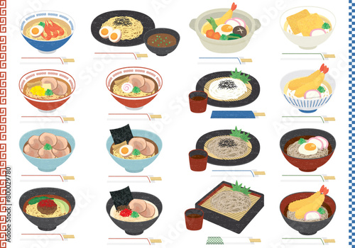 日本食　麺セット