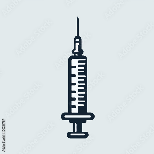 Medical Vaccine icon. Medical Syringe symbol template for graphic and web design collection logo vector illustration