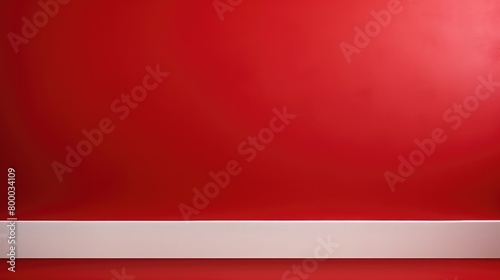 red background with white paper