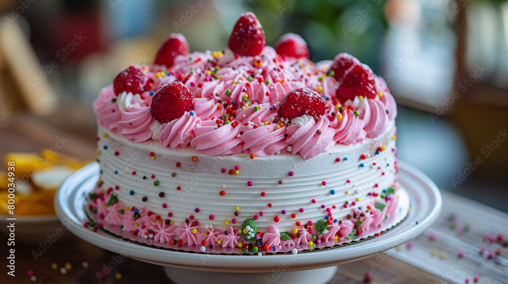 cake on a table cake on a table