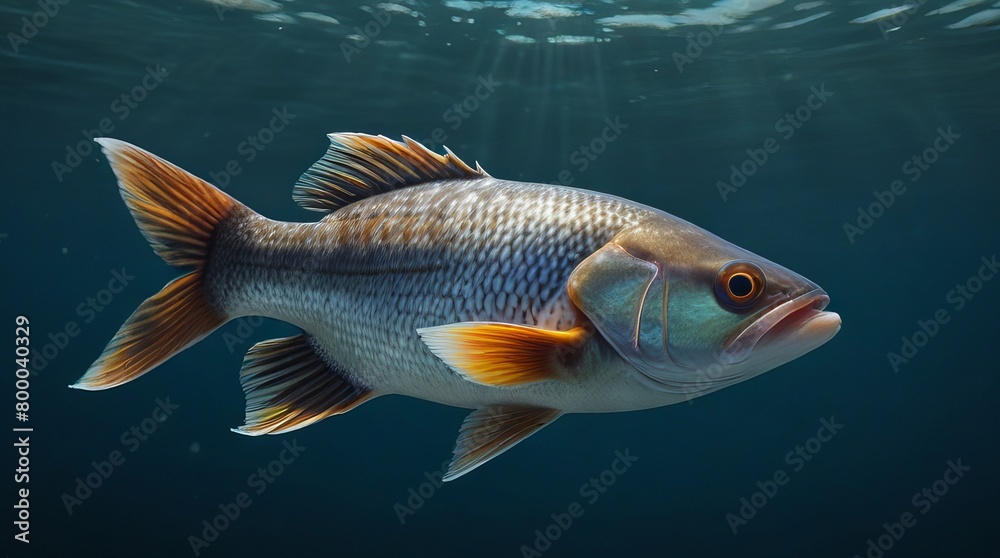 Naklejka premium underwater fish