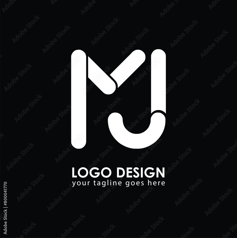MJ MJ Logo Design, Creative Minimal Letter MJ MJ Monogram MJ MJ Logo Design, Creative Minimal Letter MJ MJ Monogram