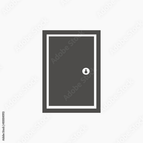 door icon vector isolated. entry  exit  enter  inside  log in  entrance symbol
