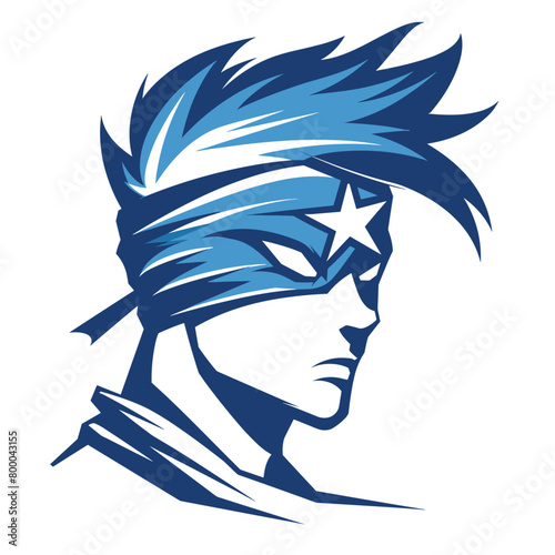 stylized ninja in a dynamic pose