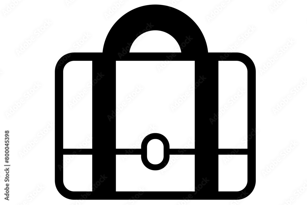 シンプルなビジネスバックのアイコンイラスト シンプルなビジネスバックのアイコンイラスト