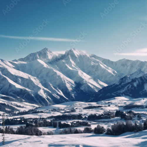 snow covered mountains © Давид Путкарадзе