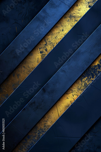 Blue and gold lines abstract vertical background or pattern, creative design template