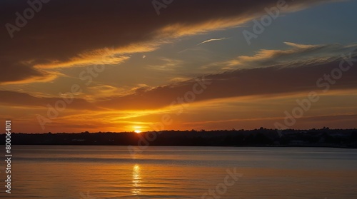 sunset over the sea