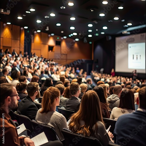 Educational seminar and workshop for students at a university and Engaged Audience at a Professional Seminar Business and Education Concept photo