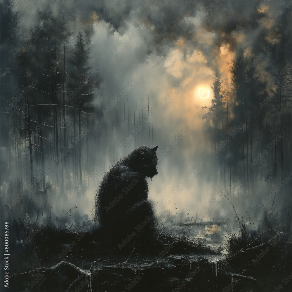 Fototapeta premium niedźwiedź, zwierzak, ssak, charakter, dzika, czarna, futro, dzika natura, braun, niedźwiedź himalajski, ogród zoologiczny, cipa, carnivore, bory, niedźwiedź brunatny, drapieznik, bystra, sylwetka, sł