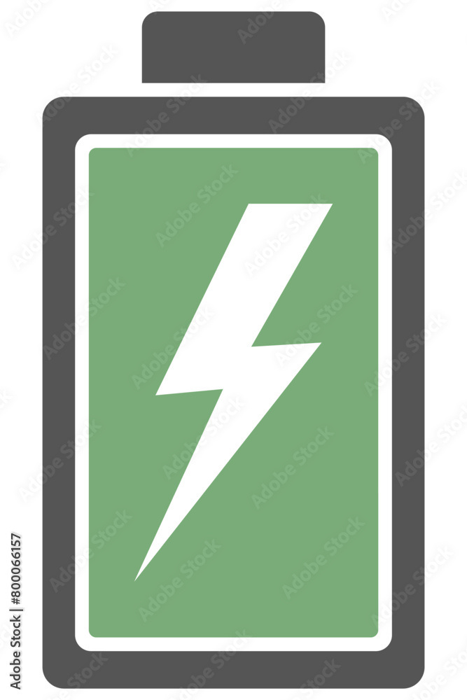 Full battery level flat icon isolated on white background. Full battery level flat icon isolated on white background.