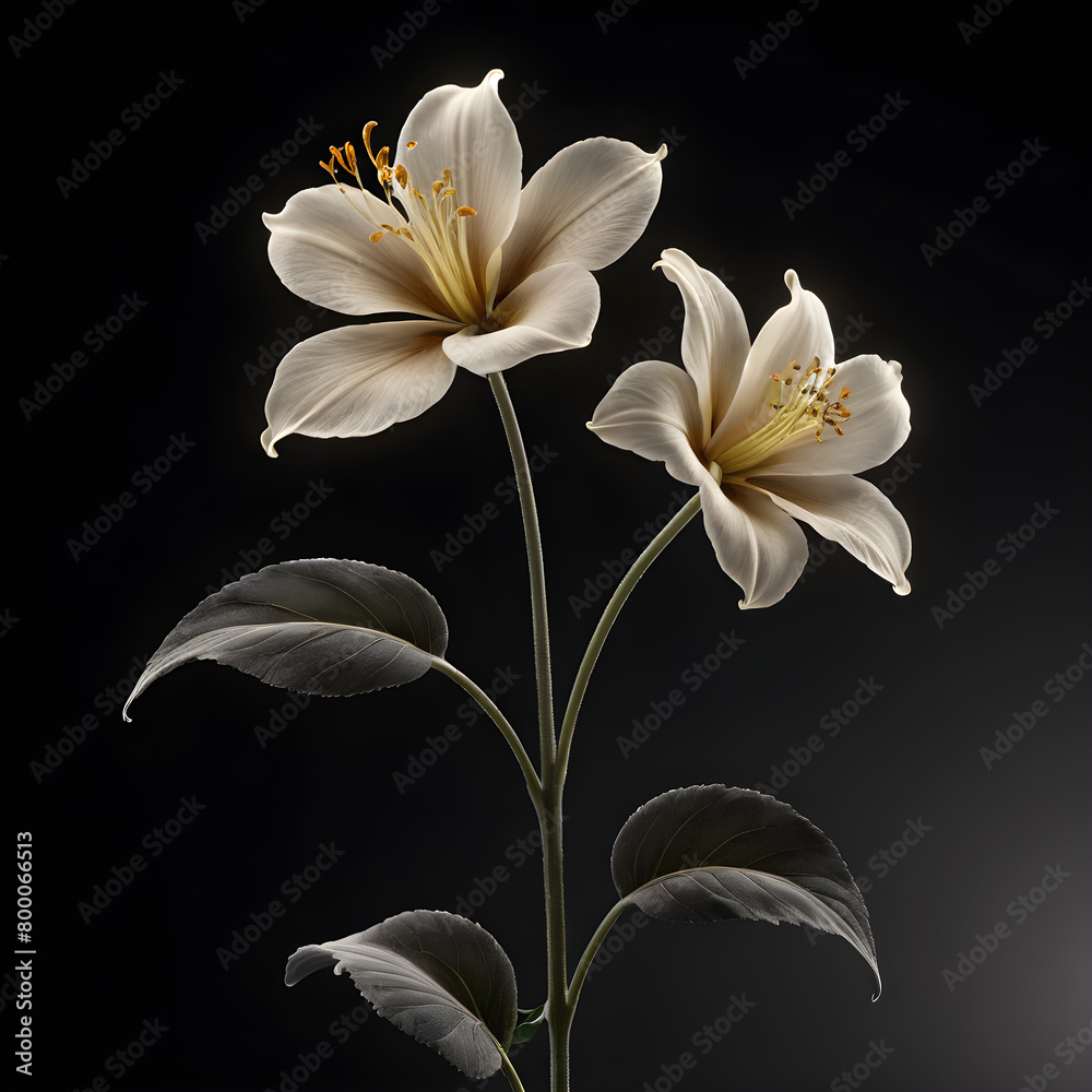 Fototapeta premium white frangipani flower