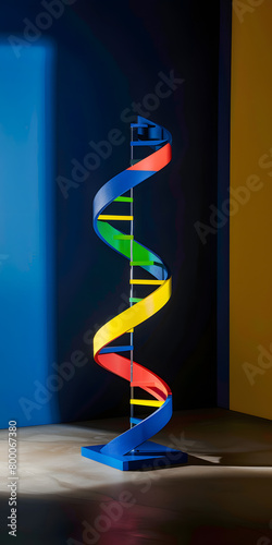 Tecido de DNA em Neon Vibrante