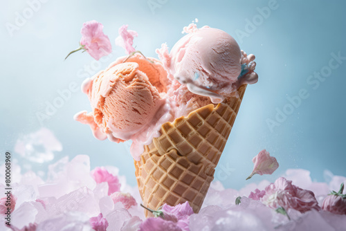 アイス, アイスクリーム, デザート, 食べ物, お菓子, 夏, Ice cream, ice, dessert, food, sweets, summer photo