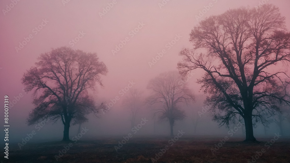 autumn forest in the morning in the fog
autumn forest in the morning in the fog