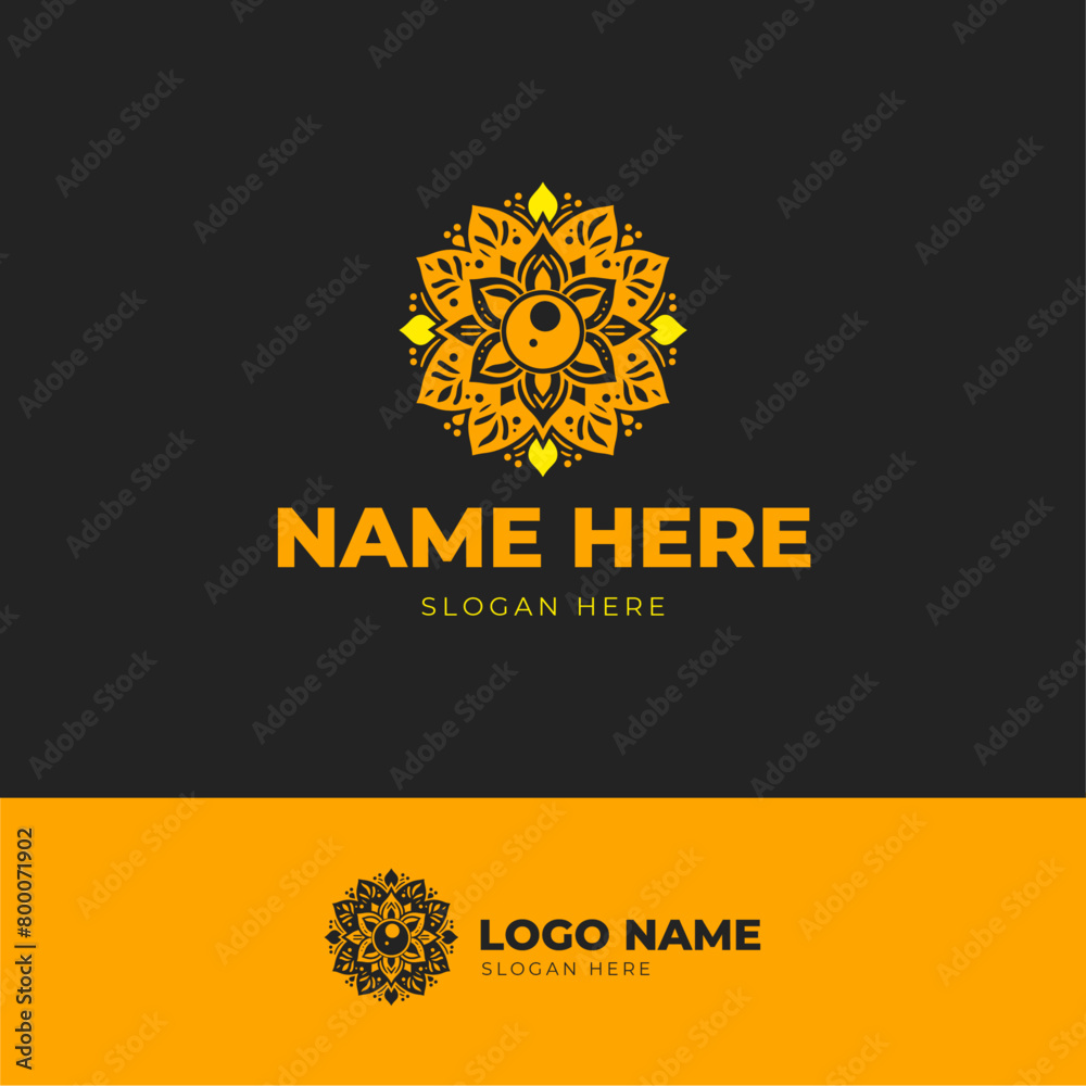 Fototapeta premium Balance Mandala Beauty Logo for Beauty and Wellness Product logo design