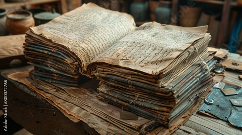 Timbuktu manuscripts, ancient Malian texts photo