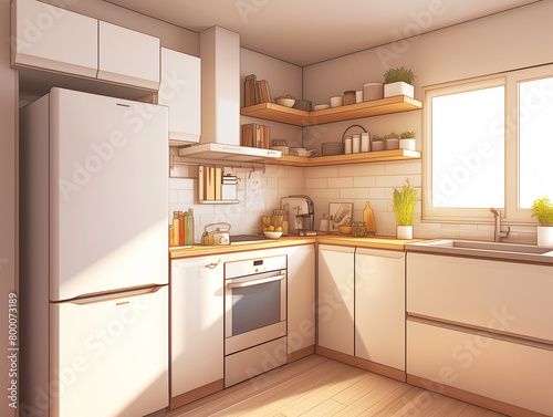 modern kitchen interior