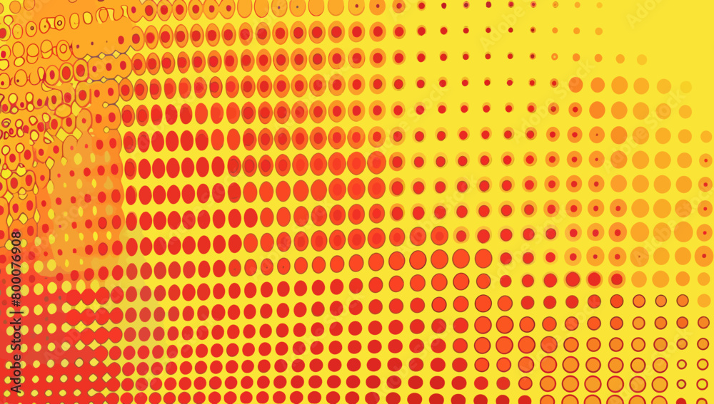 a yellow and red background with circles a yellow and red background with circles