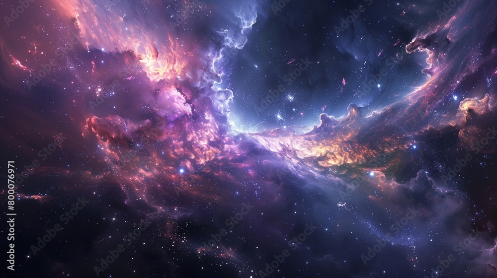 Journey to the edge of the universe, where galaxies collide in a spectacular cosmic ballet.