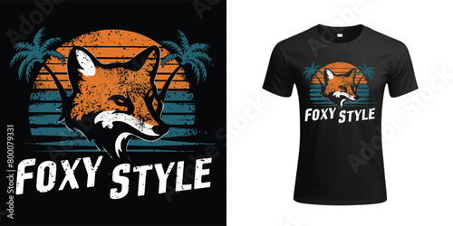 Foxy Style A beautiful T shirt Design Foxy Style 