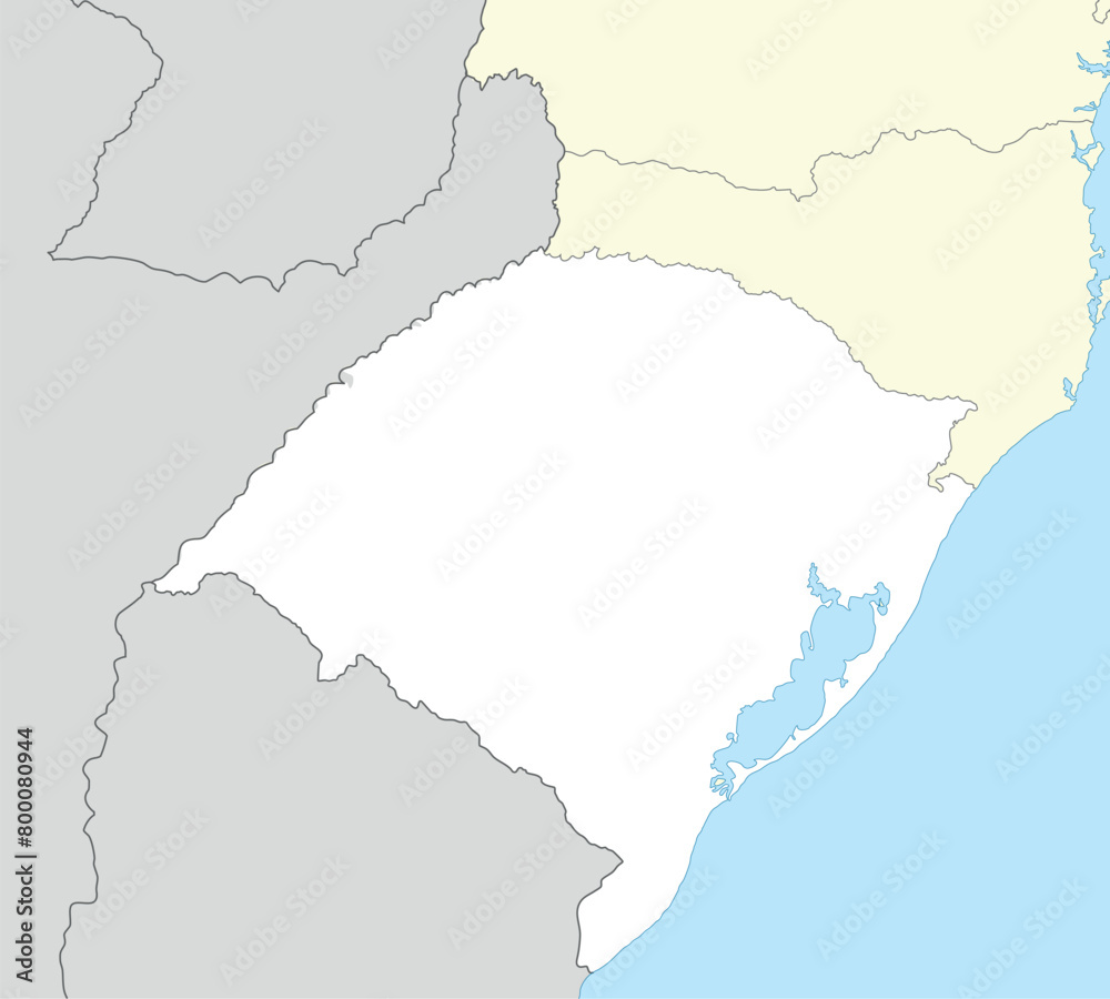Location map of Rio Grande do Sul is a state of Brazil