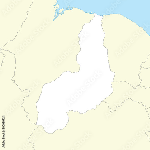 Location map of Piaui is a state of Brazil