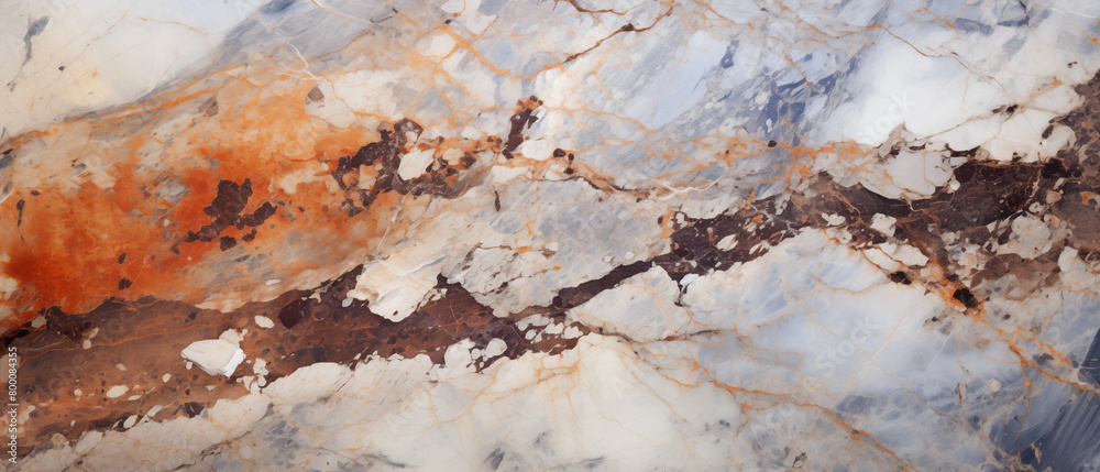 Premium Marble Texture with Vivid Orange and Blue Veins for Design Background Premium Marble Texture with Vivid Orange and Blue Veins for Design Background