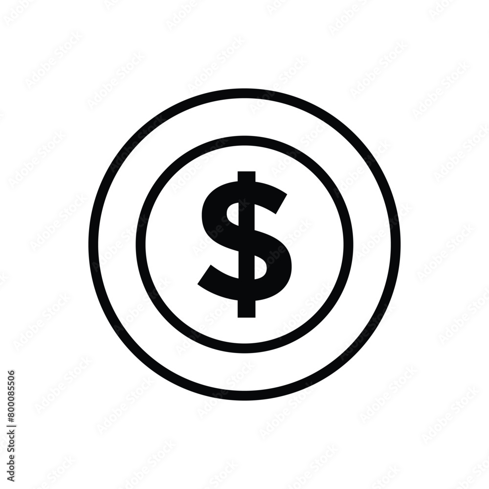 coin icon vector design template simple and clean coin icon vector design template simple and clean