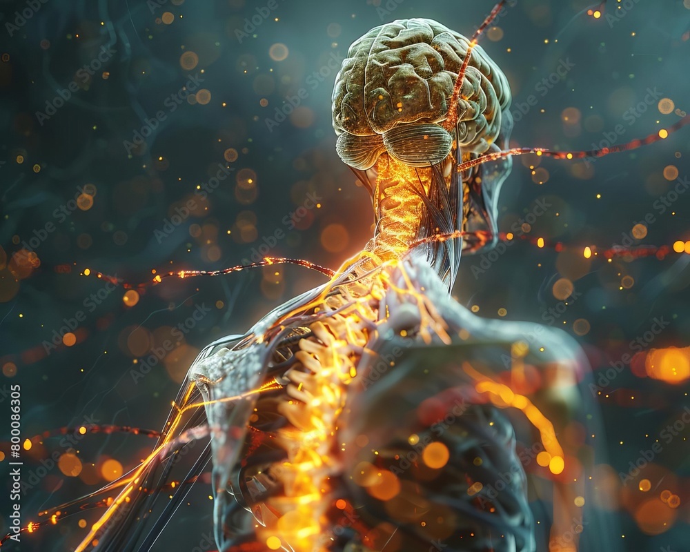 Neuron Path Depict the detailed anatomy of a motor neurons path from the spinal ...