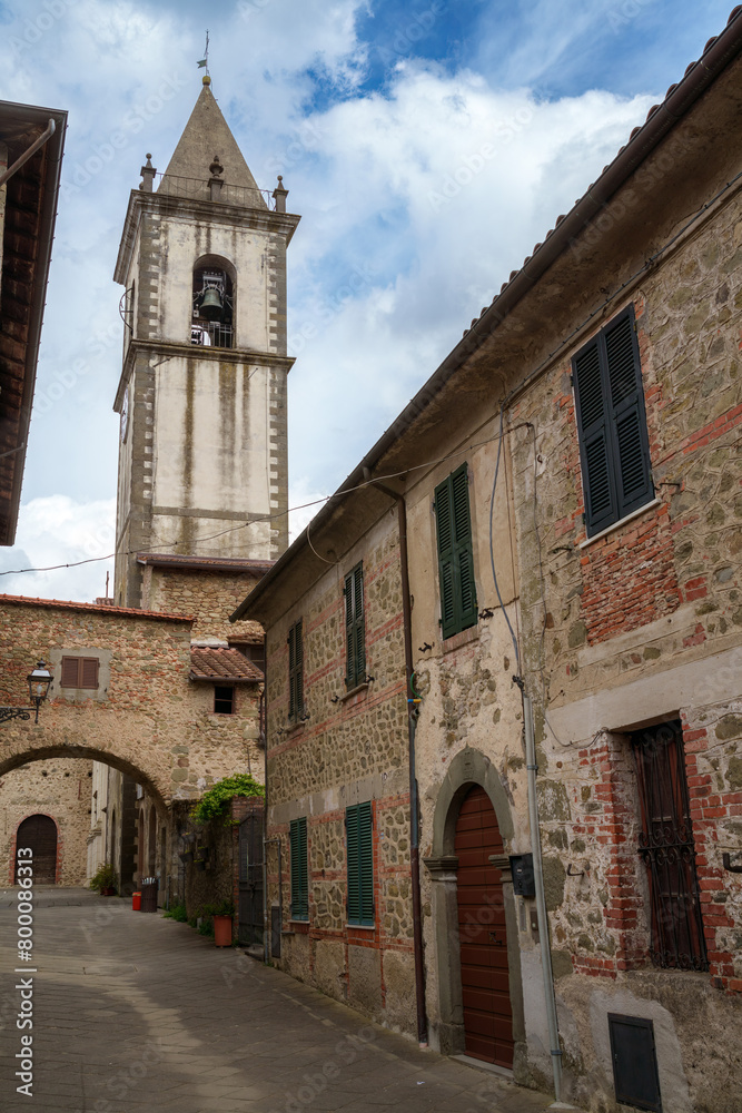Filetto, historic town in Lunigiana, Tuscany
