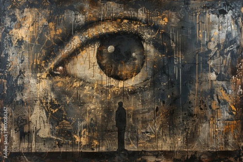Explore the eerie juxtaposition of forbidden knowledge, blending dark shadows and mysterious symbols to convey a sense of secrecy and danger