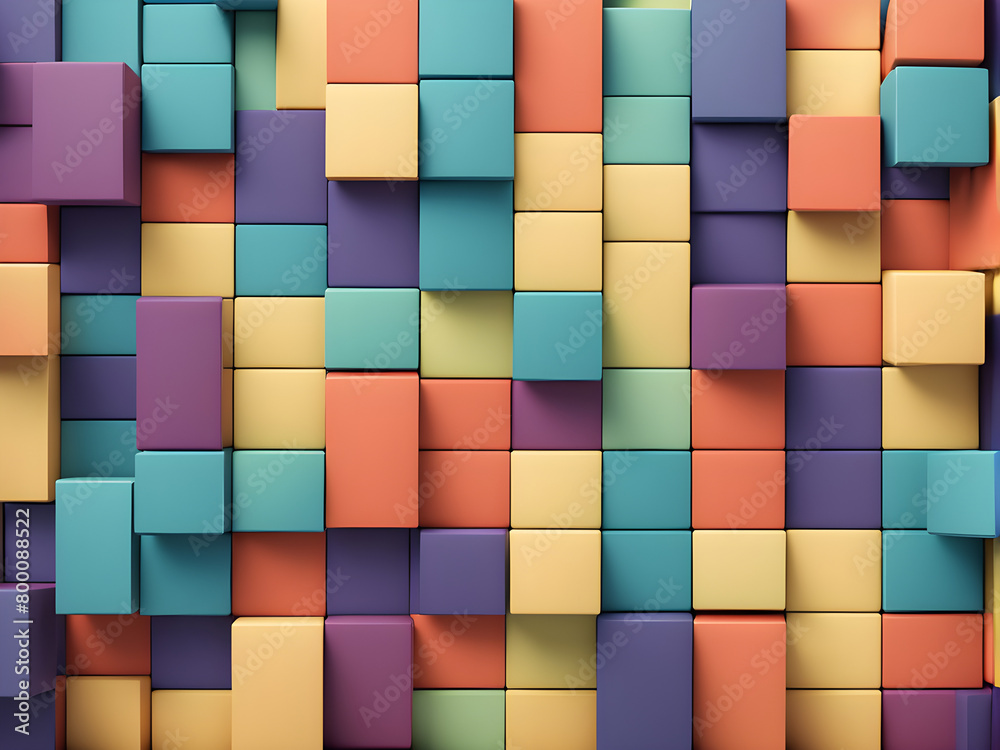 An abstract background composed of colored rectangular blocks, leaving blank spaces for text, with a colorful background An abstract background composed of colored rectangular blocks, leaving blank spaces for text, with a colorful background