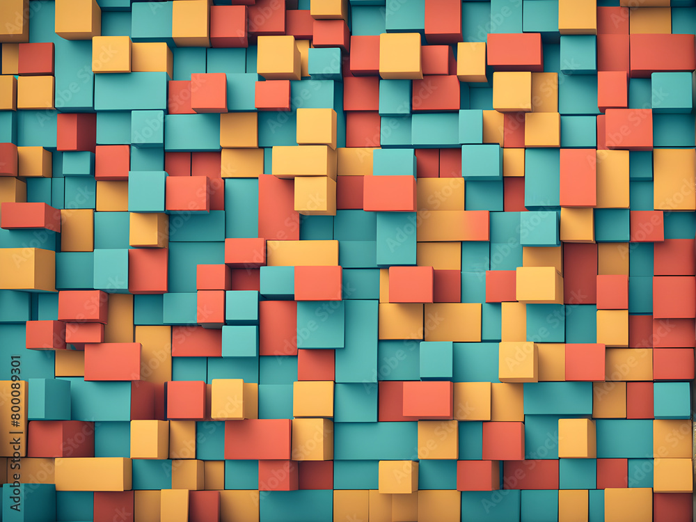An abstract background composed of colored rectangular blocks, leaving blank spaces for text, with a colorful background An abstract background composed of colored rectangular blocks, leaving blank spaces for text, with a colorful background