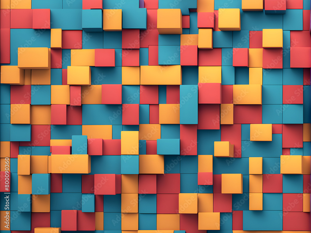 An abstract background composed of colored rectangular blocks, leaving blank spaces for text, with a colorful background An abstract background composed of colored rectangular blocks, leaving blank spaces for text, with a colorful background