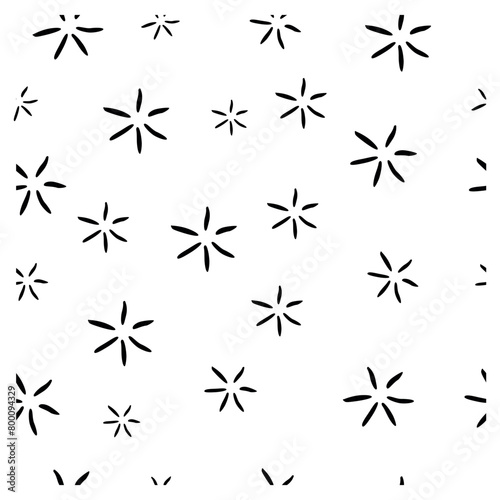 background, star, seamless simple vector hand draw sketch doodle