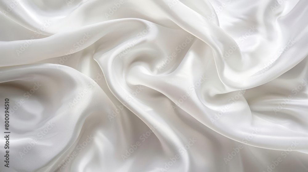 Fototapeta premium Silken texture close-up: Soft and graceful, perfect for bridal gowns and couture.