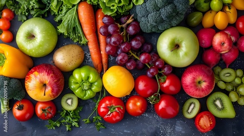 Abundance of Vibrant Organic Produce for Sustainable and Healthy Eating