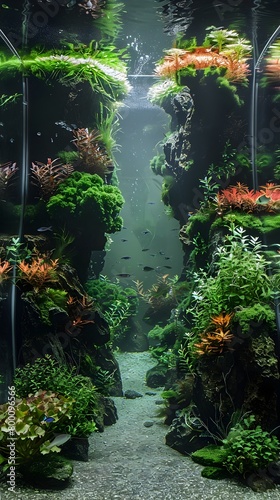 Lush Underwater Foliage in a Tranquil Freshwater Ecosystem
